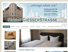 Tablet Screenshot of pension-giesserstrasse.de
